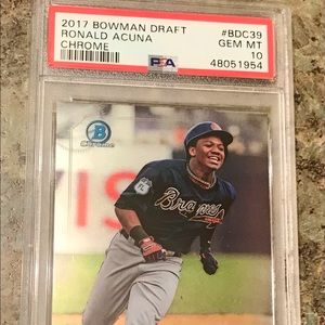 PSA10 2017 Acuna Jr Bowman Draft Chrome $$$$